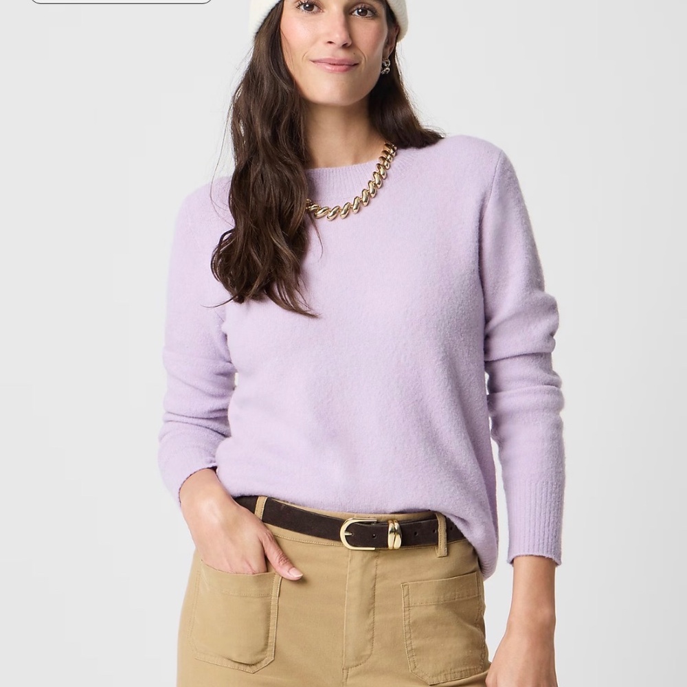 JCrew Factory Crew Neck Sweater in Extra Soft Yarn size XXS - Picture 3 of 4